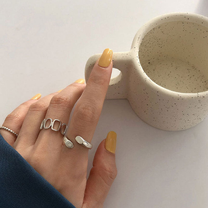 Damen Ring-Set mit 3 stilvollen und modischen Designs Shop Nory
