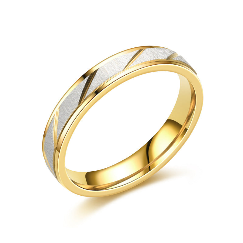 Herren Ring mit modernem, zweifarbigen Oberflächendesign Shop Nory