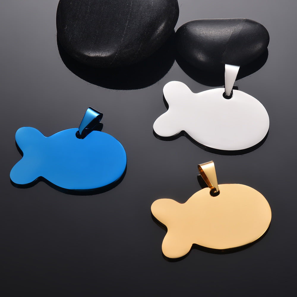 Damen Anhänger in Form eines Fisches aus hochwertigem Edelstahl Shop Nory