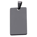 Damen gravierbarer Edelstahl-Anhänger in rectangularer Form Shop Nory
