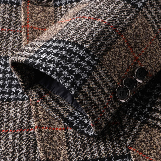Herren Tweed-Sakko mit Glencheck-Muster und schmaler Passform Shop Nory