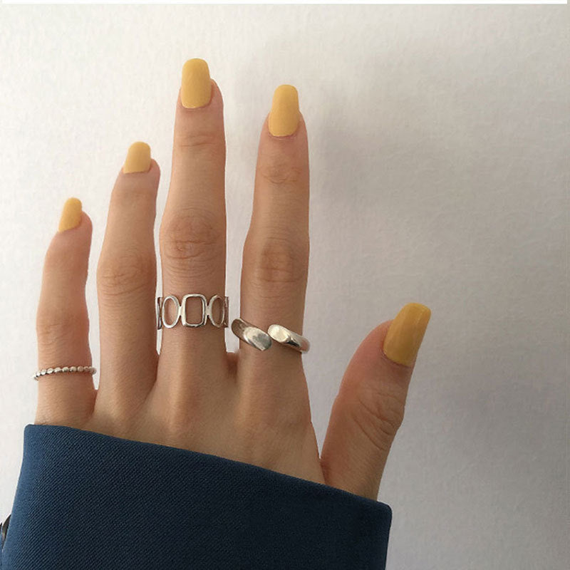 Damen Ring-Set mit 3 stilvollen und modischen Designs Shop Nory