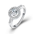 Damenring mit funkelndem Zirkonia und eleganter Umrandung Shop Nory