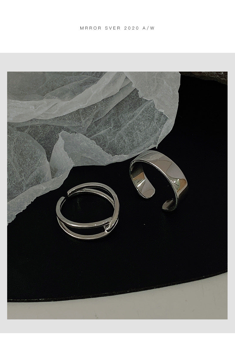 Damen minimalistischer Edelstahlring Shop Nory