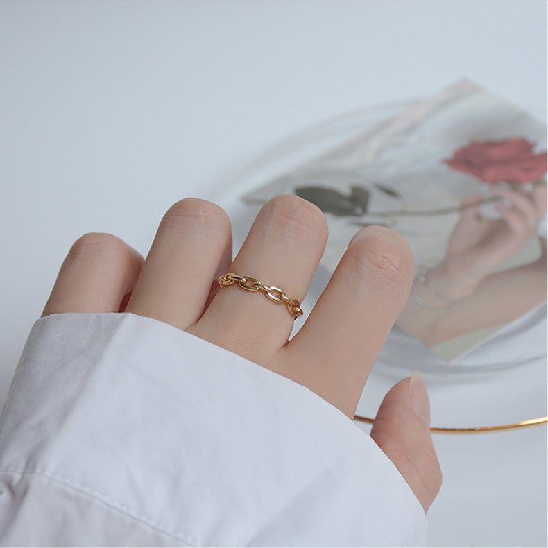 Damenring aus hochwertigem Edelstahl mit kunstvollem geflochtenem Design Shop Nory