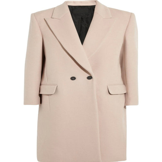 Damen Midilanger Wollmix-Mantel mit minimalistischer Einreiher-Front und Pattentaschen Shop Nory