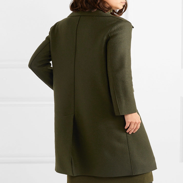 Damen Midilanges Rollkragen‑Strickkleid mit Seitenschlitz und relaxed Fit Shop Nory