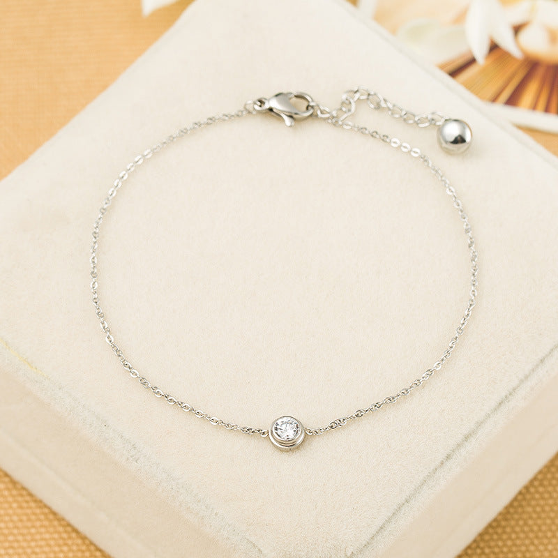 Damen zartes Armband mit funkelndem Zirkonia-Shop Nory