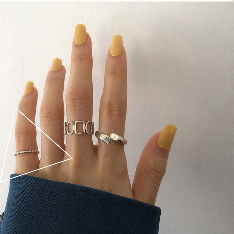 Damen Ring-Set mit 3 stilvollen und modischen Designs Shop Nory