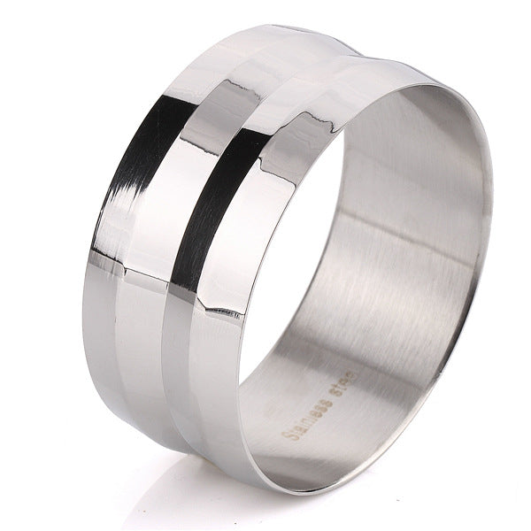 Damen Edelstahlarmband mit modernes, poliertes Design Shop Nory