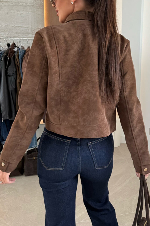 langärmelige Freizeitjacke mit Knöpfen