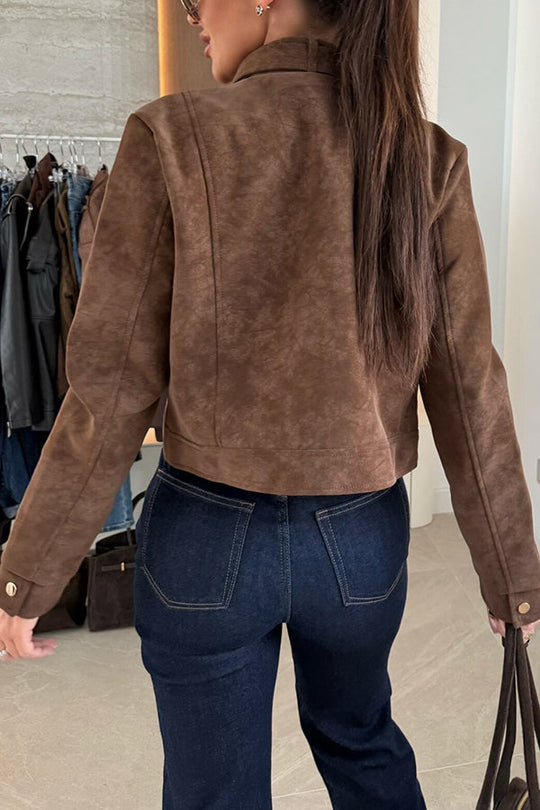 langärmelige Freizeitjacke mit Knöpfen
