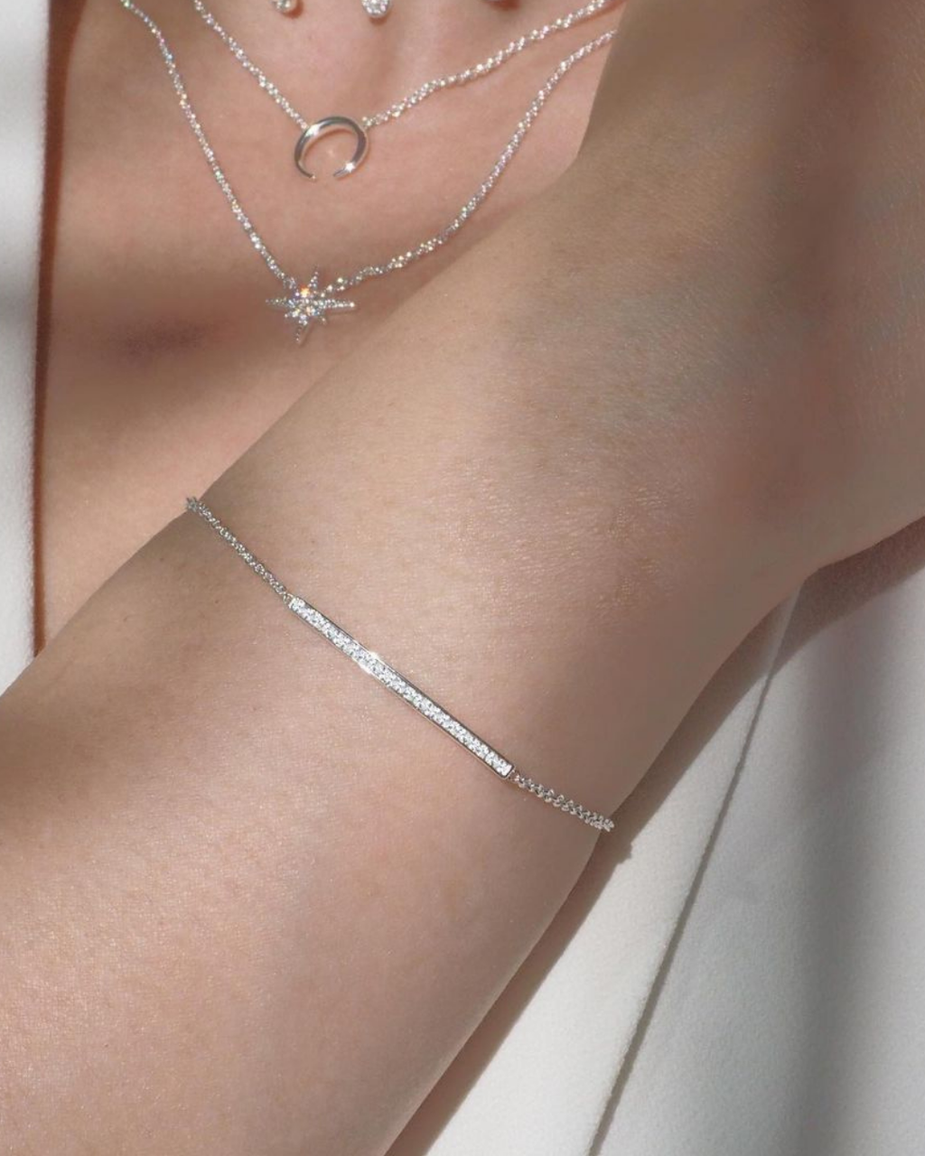 Luxe Glistra Crystal S925 Charm Armband | Shop Nory