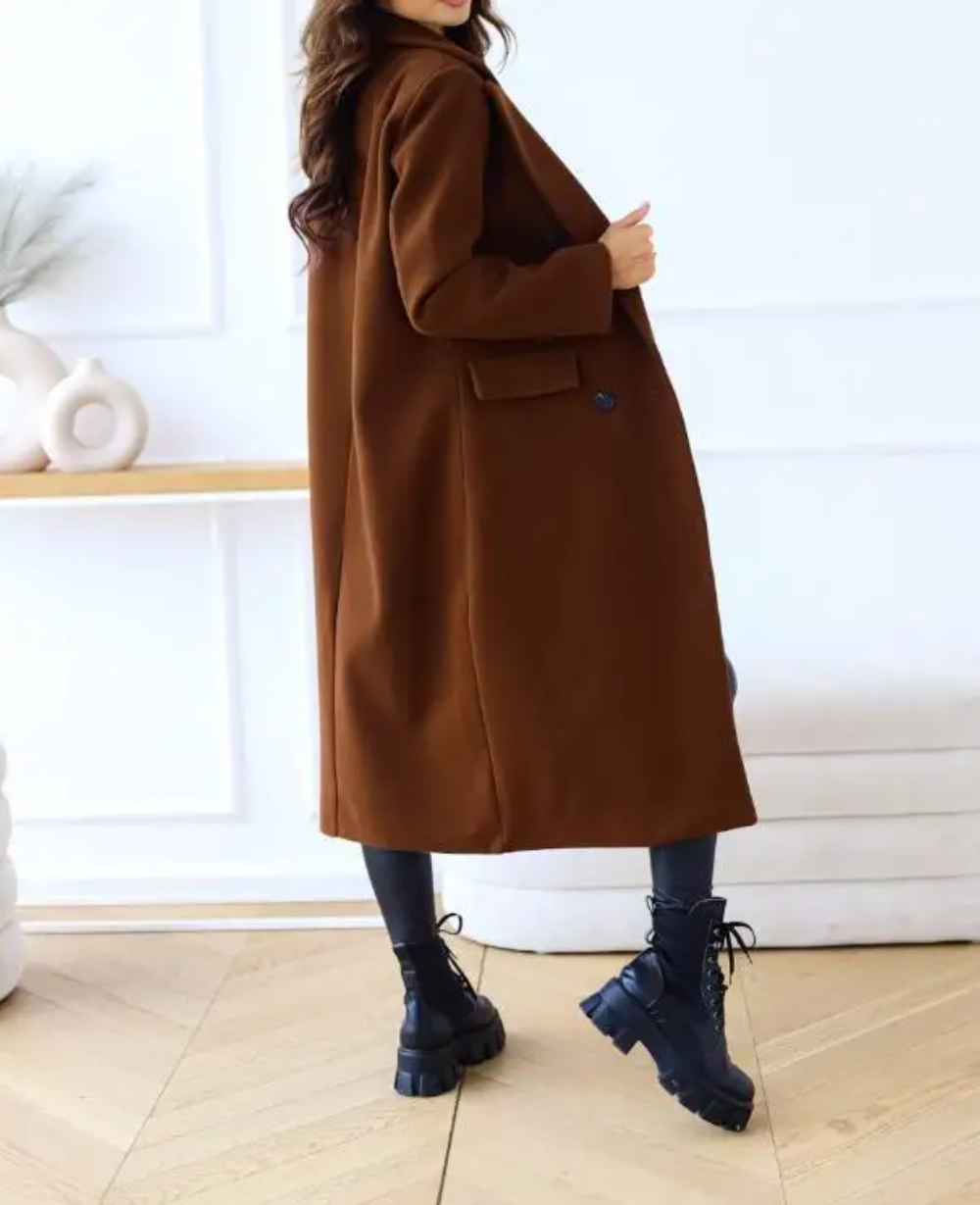 Lange Elegante Taillierte Trenchcoat Für Damen | Perfekt Für Herbst Und Winter