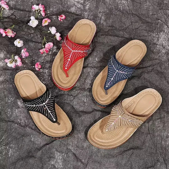 Orthopädische Sandalen mit Zehentrenner