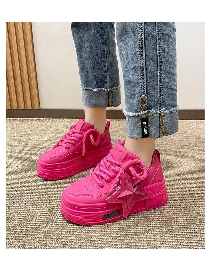 Sneakers Donna mit Plateau und Stella