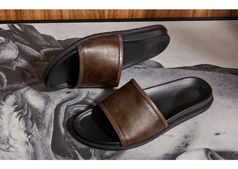 Premium Leder Outdoor Sandalen für Herren Shopnory