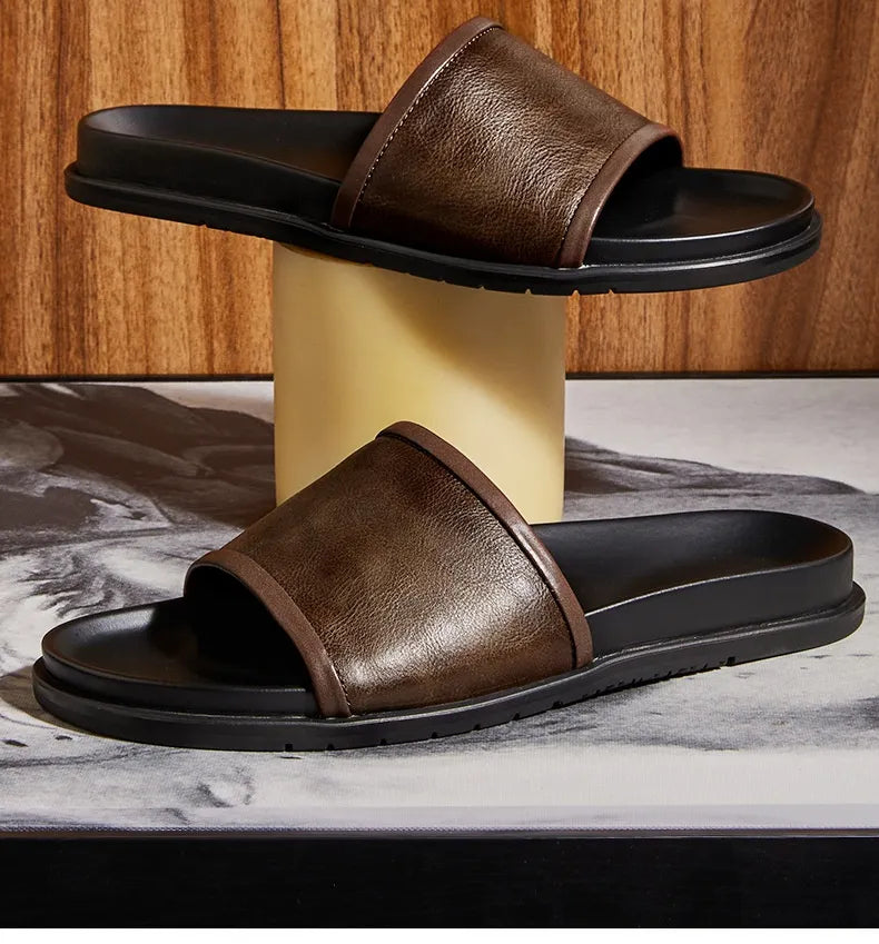Premium Leder Outdoor Sandalen für Herren Shopnory