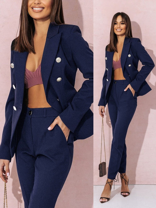 Elegante Blazer und Hosen Set