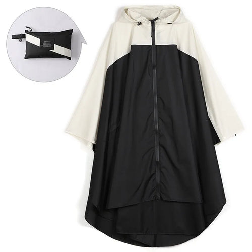 Wasserdichter Unisex-Poncho mit Kapuze