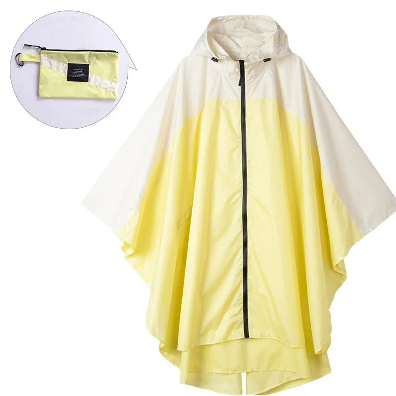 Wasserdichter Unisex-Poncho mit Kapuze