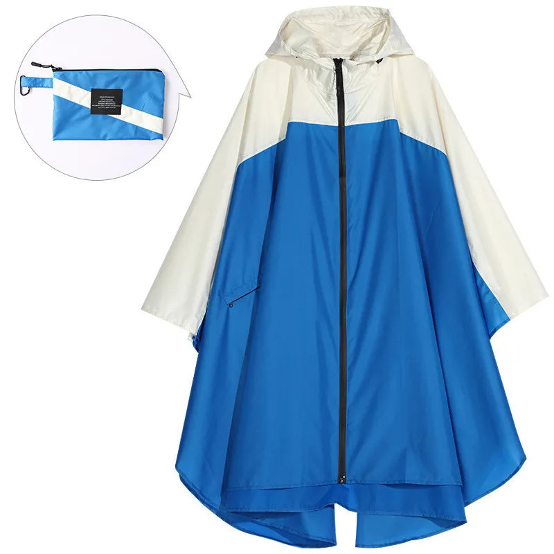 Wasserdichter Unisex-Poncho mit Kapuze