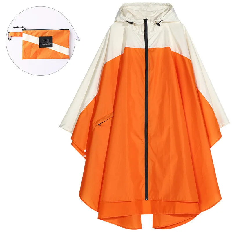 Wasserdichter Unisex-Poncho mit Kapuze