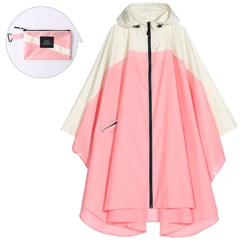Wasserdichter Unisex-Poncho mit Kapuze