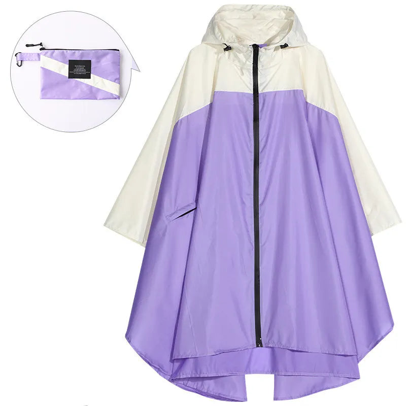 Wasserdichter Unisex-Poncho mit Kapuze