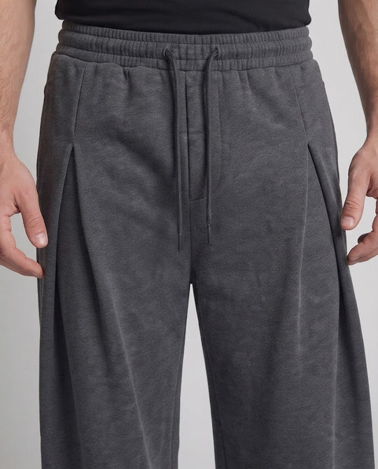 Herren Hochtaillierte Plissée-Hose mit doppelter Bundfalte und weitem Palazzo-Bein Shop Nory