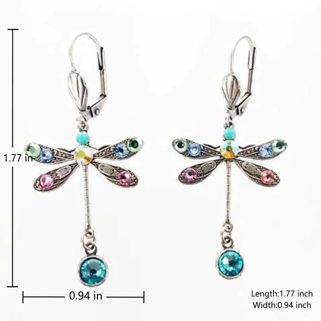 Elegante geschnitzte Libellenohrringe | Shop Nory