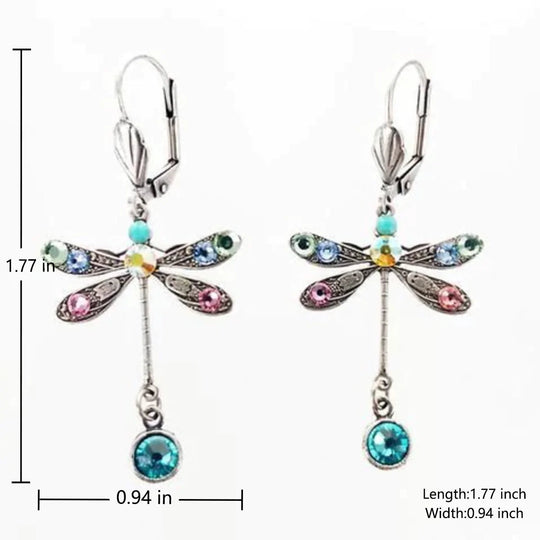 Elegante geschnitzte Libellenohrringe | Shop Nory