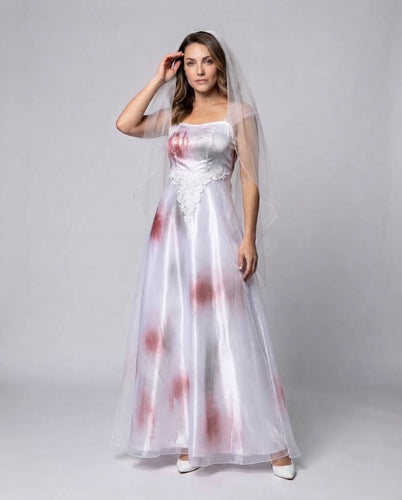 Damen Gruseliges Hochzeitskleid mit Spitzen-Details Shop Nory