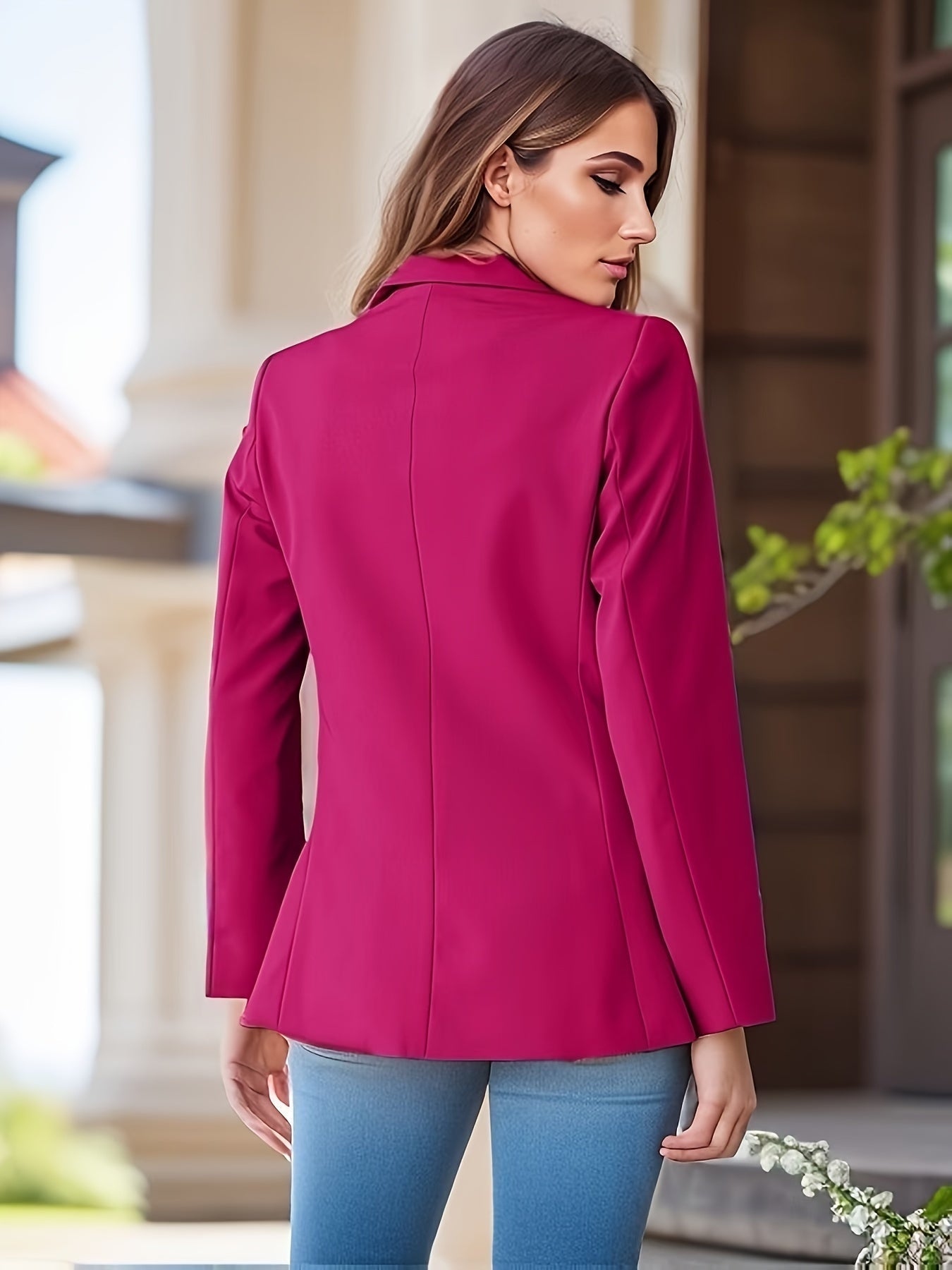 Solider Blazer mit Seitentaschen