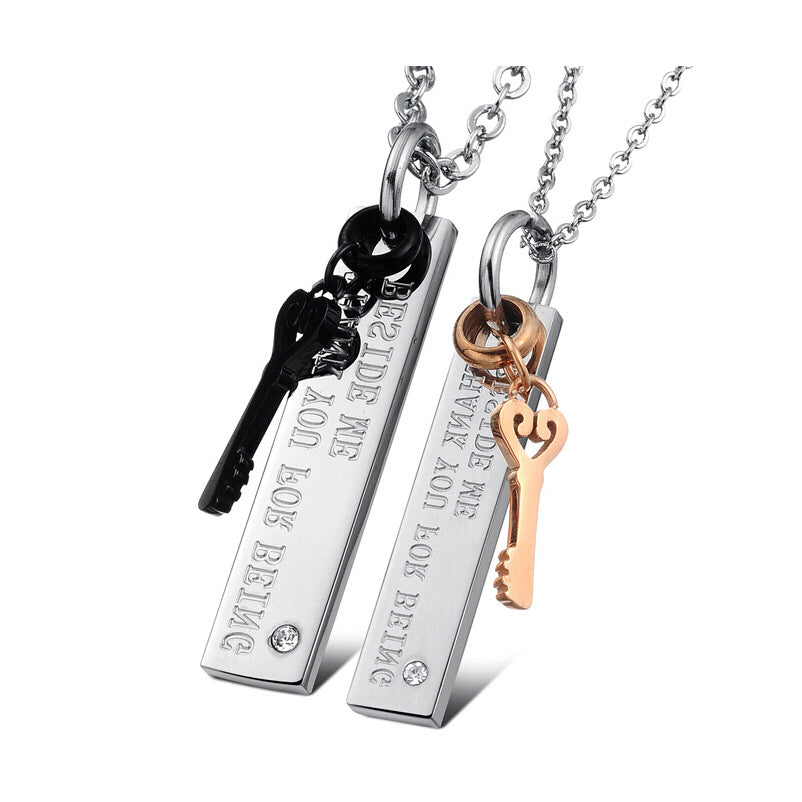 Damen Halskette mit personalisierbarem Schlüsselanhänger Shop Nory
