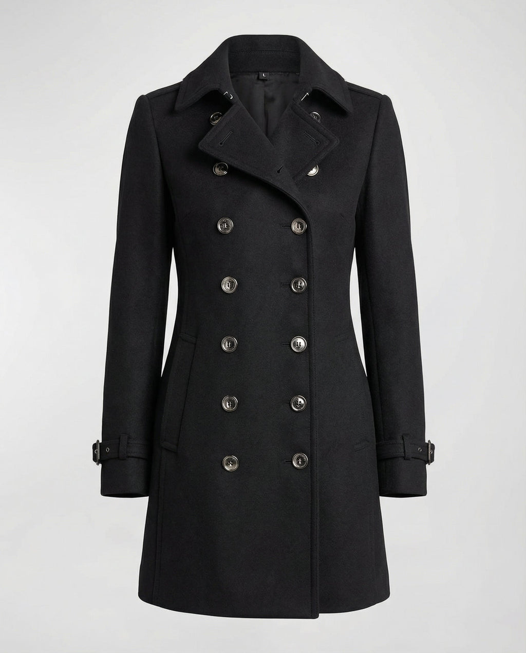 Eleganter Warmer Wollmantel Damen