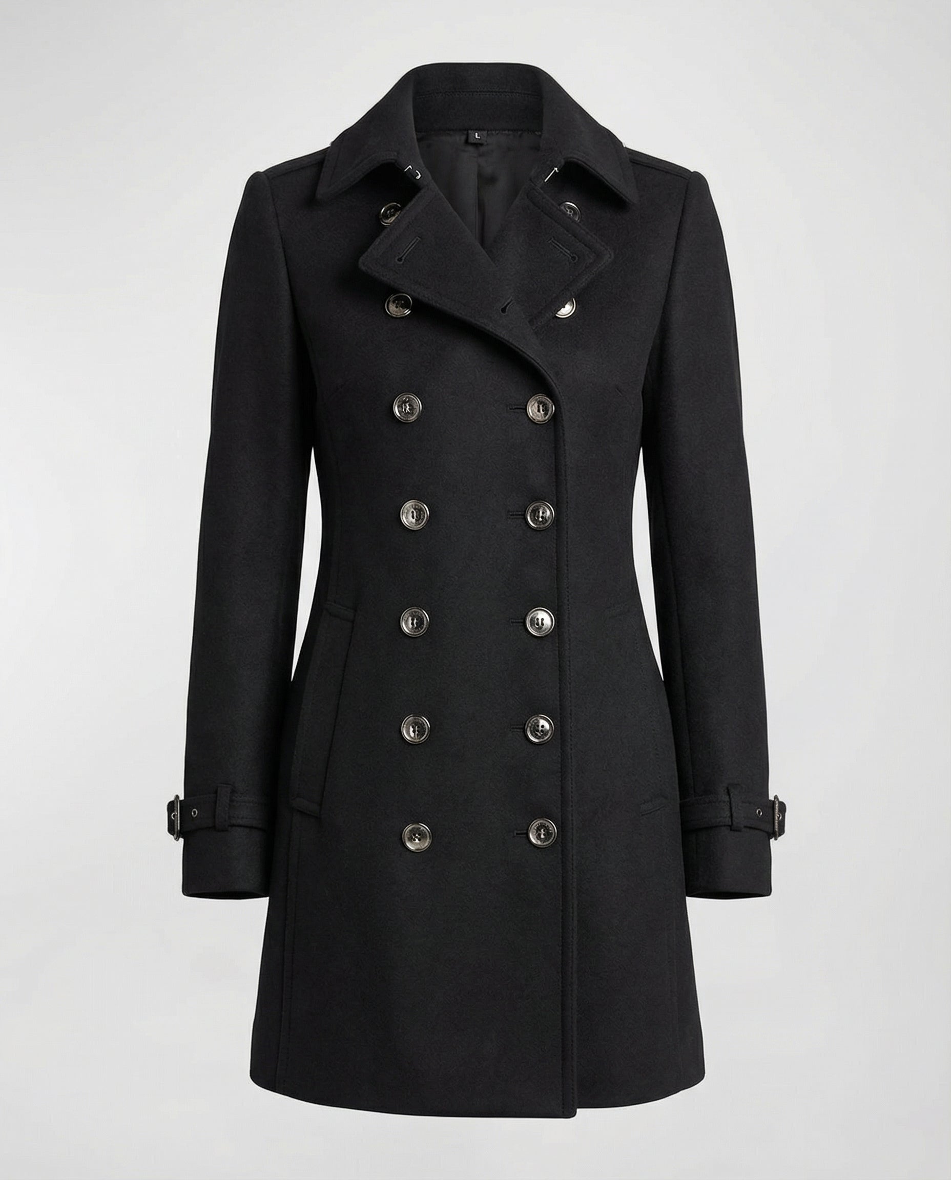 Eleganter Warmer Wollmantel Damen