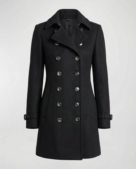 Eleganter Warmer Wollmantel Damen