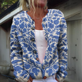 Bequemer Strick Damen Cardigan mit Knöpfen
