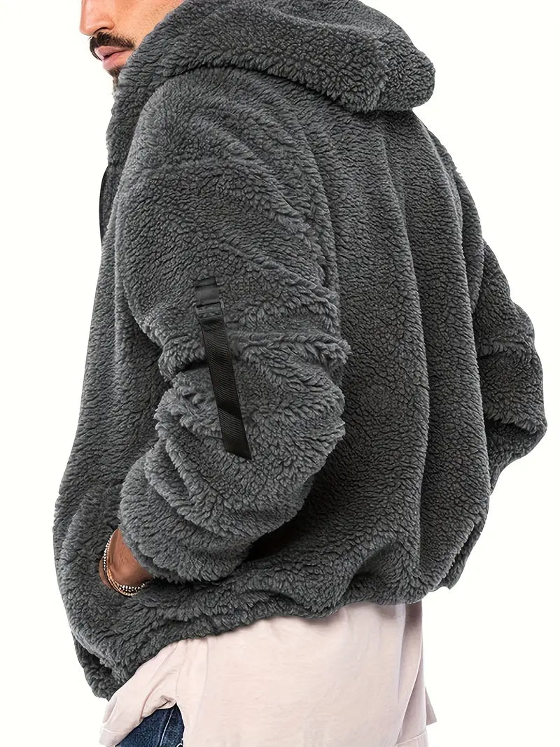Teddyjacke mit Reißverschluss für Männer