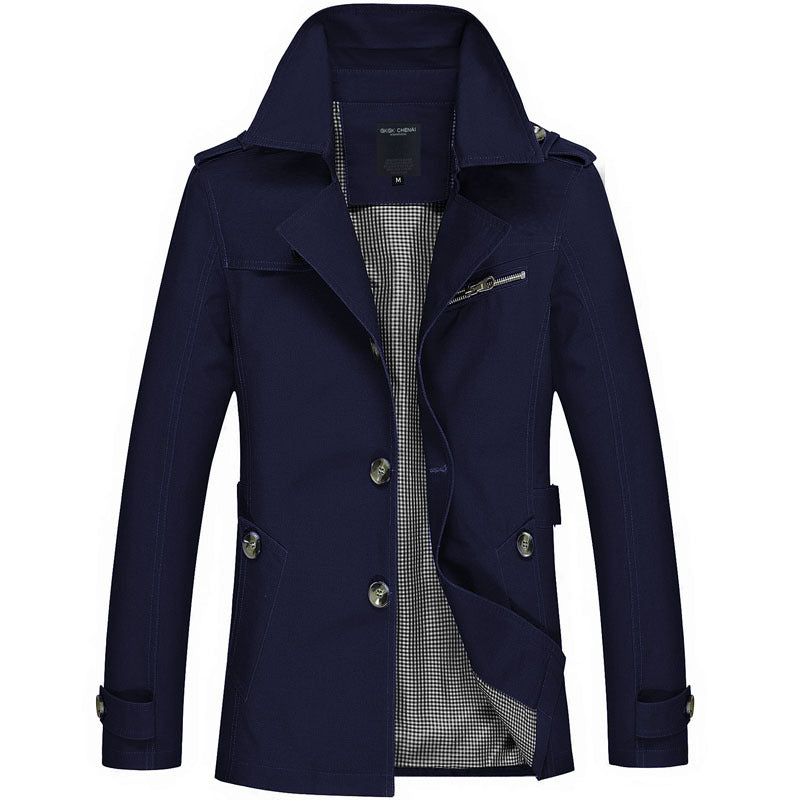 Herren Modische Trenchcoat Jacke Shop Nory
