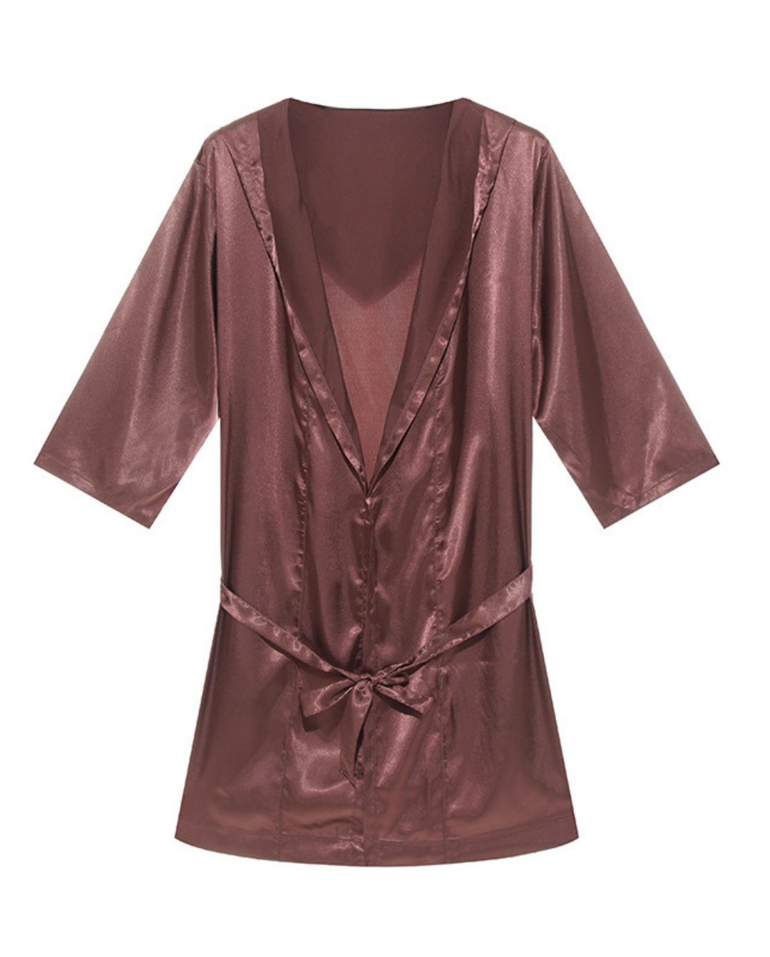 Herren Satin Bademantel