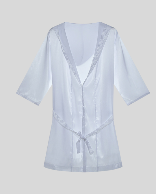 Herren Satin Bademantel