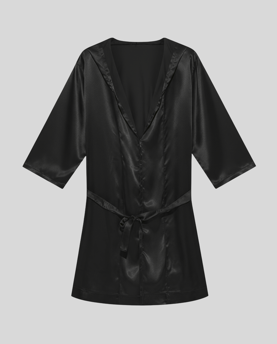 Herren Satin Bademantel