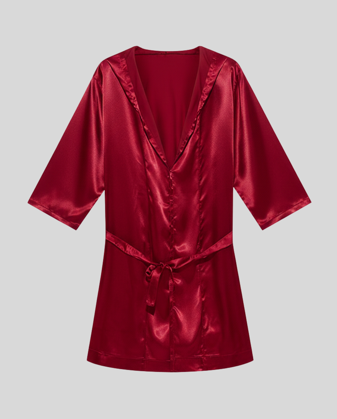 Herren Satin Bademantel