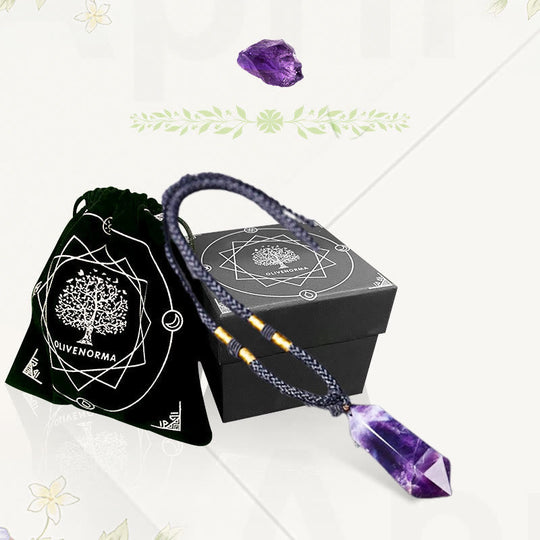 Natürliche Kristall-Amethyst-Heilende Halskette | Shop Nory