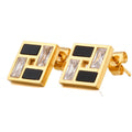 Damen Ohrstecker mit modernem, geometrischem Design Shop Nory