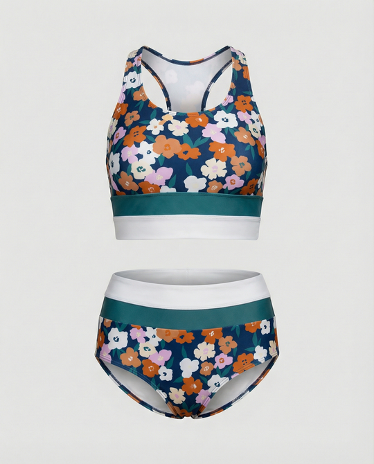 Brook Side Farbblock Bikini-Set