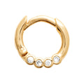 Piercing-Ring vergoldet 18 Karat (3 Mikron) – Mini-Creole mit Zirkonia | Shop Nory