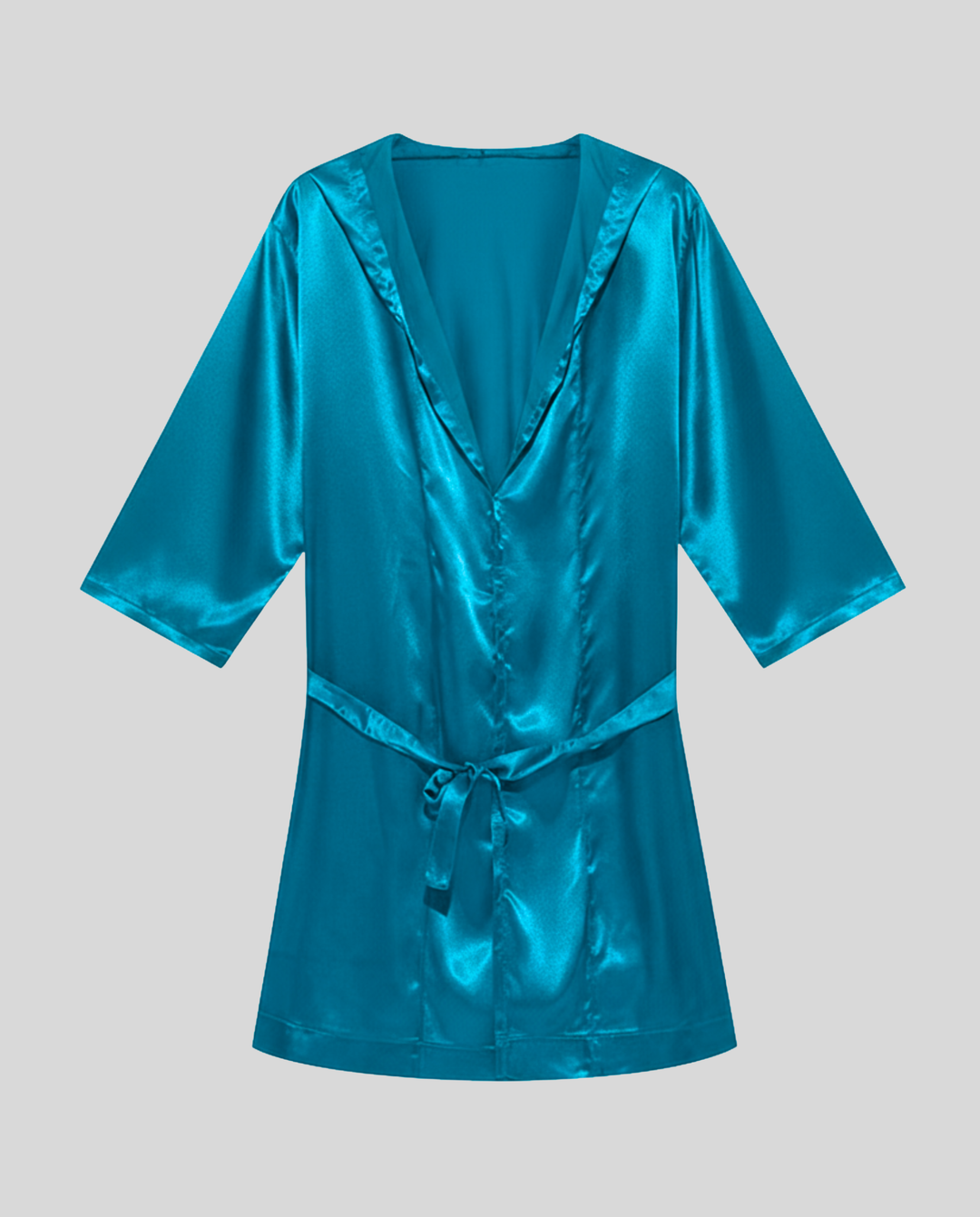 Herren Satin Bademantel